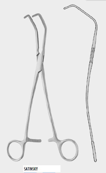 Атравматичний затискач САТИНСЬКОГО (SATINSKY) 26,0 см (cm)